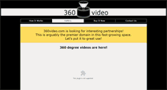 Desktop Screenshot of 360video.com